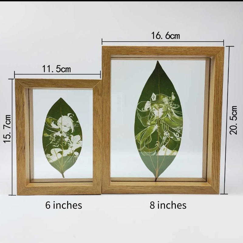 Ganshin leaf-carved souvenirs personal customization with photo frame