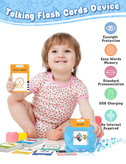 Enlightenment Toys 510 Sight Words Talking Flash Cards for Toddlers 2-4 Years, Autism Sensory Therapy Toys for Children, Pocket Speech Toy for Kids, Early Educational Toys for 2 3 4 5 Years Old Learning