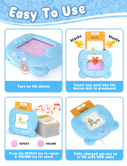 Enlightenment Toys 510 Sight Words Talking Flash Cards for Toddlers 2-4 Years, Autism Sensory Therapy Toys for Children, Pocket Speech Toy for Kids, Early Educational Toys for 2 3 4 5 Years Old Learning